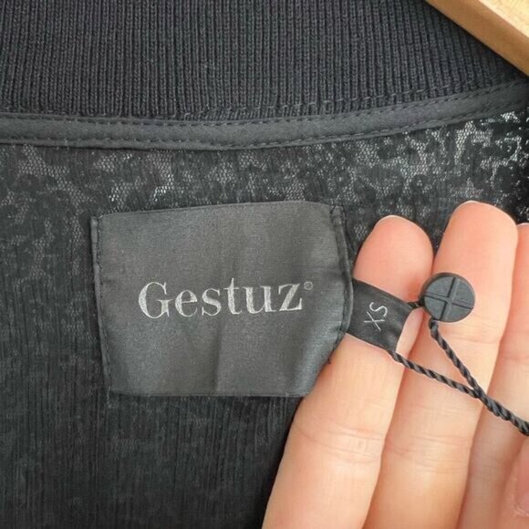 Gestuz Women’s XS Black Sequin Full Zip Party Jacket Coat Brand New NWT Holiday - Picture 8 of 16